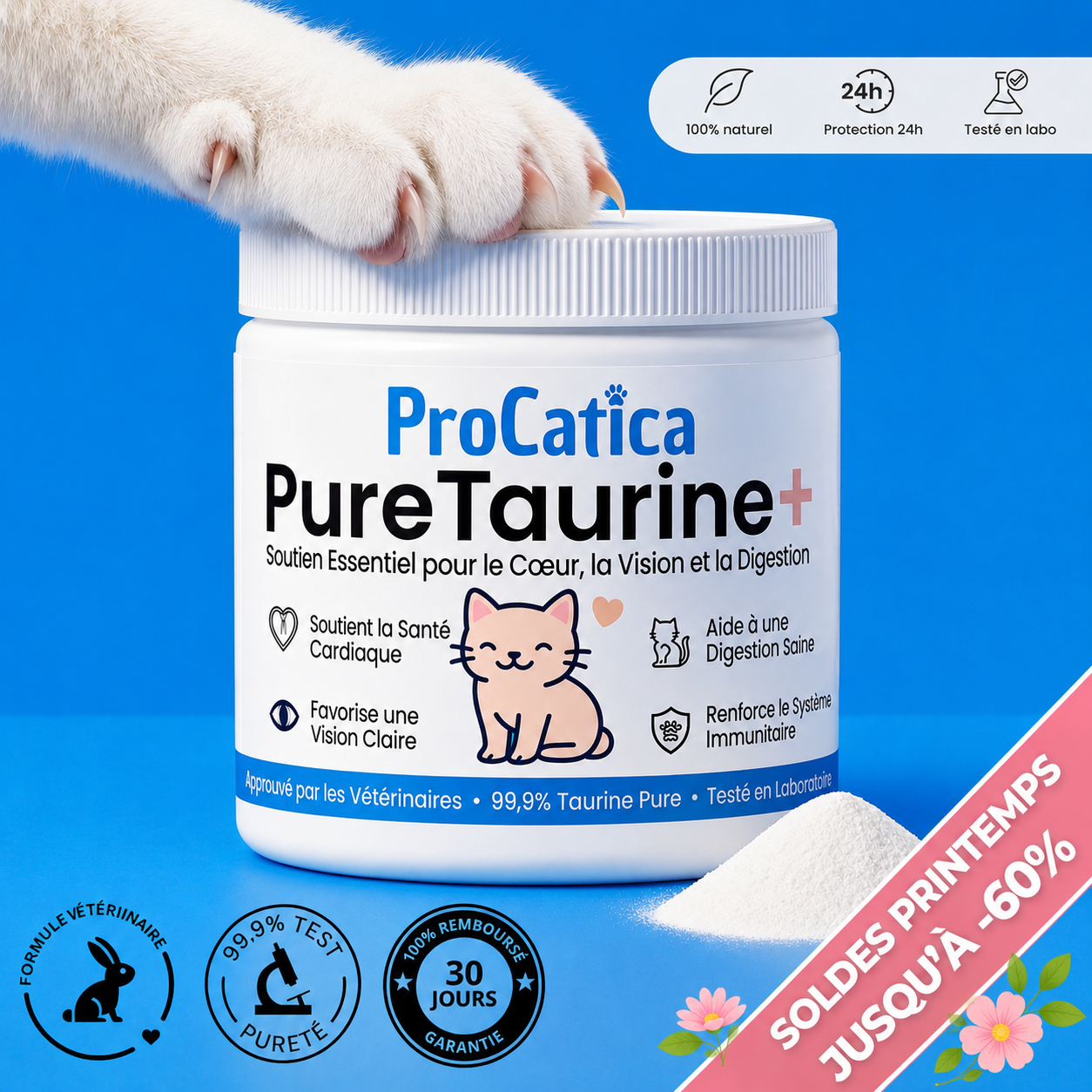 PureTaurine+ - N°1 Recommandé par les Vétérinaires